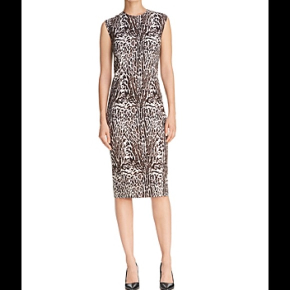 (NWT) Donna Karan Animal Print Sheath Dress